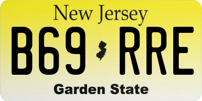 NJ license plate B69RRE