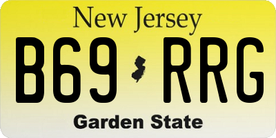 NJ license plate B69RRG