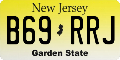 NJ license plate B69RRJ