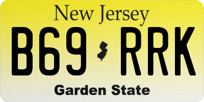 NJ license plate B69RRK