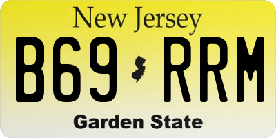 NJ license plate B69RRM