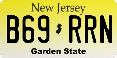 NJ license plate B69RRN