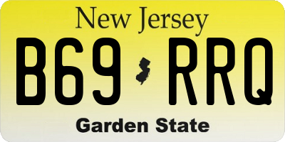 NJ license plate B69RRQ