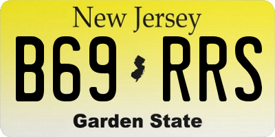 NJ license plate B69RRS