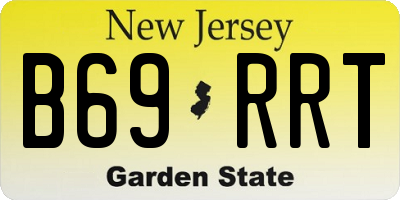 NJ license plate B69RRT