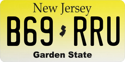 NJ license plate B69RRU