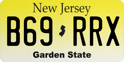 NJ license plate B69RRX