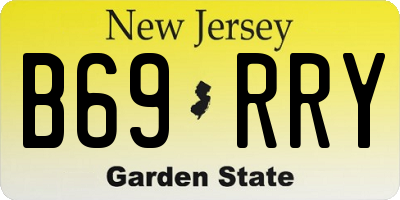 NJ license plate B69RRY