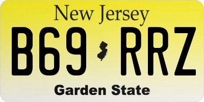 NJ license plate B69RRZ