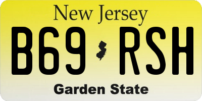 NJ license plate B69RSH