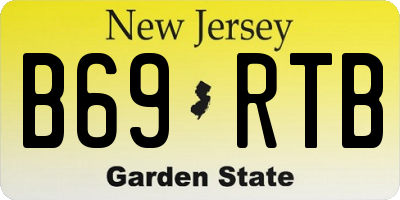 NJ license plate B69RTB