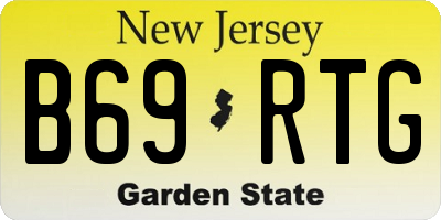 NJ license plate B69RTG
