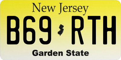 NJ license plate B69RTH