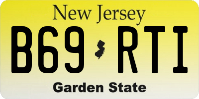 NJ license plate B69RTI