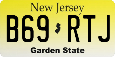 NJ license plate B69RTJ