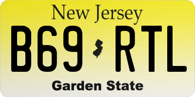 NJ license plate B69RTL