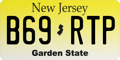 NJ license plate B69RTP