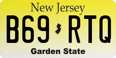 NJ license plate B69RTQ