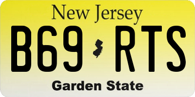 NJ license plate B69RTS