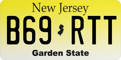 NJ license plate B69RTT