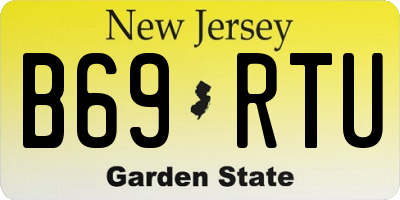 NJ license plate B69RTU