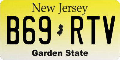 NJ license plate B69RTV