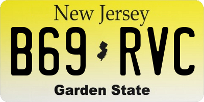 NJ license plate B69RVC