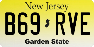 NJ license plate B69RVE