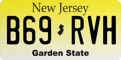 NJ license plate B69RVH