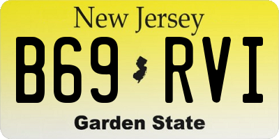 NJ license plate B69RVI