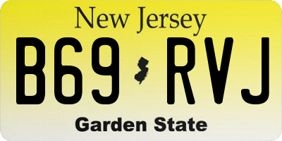 NJ license plate B69RVJ