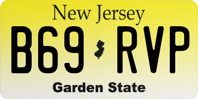 NJ license plate B69RVP