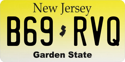 NJ license plate B69RVQ