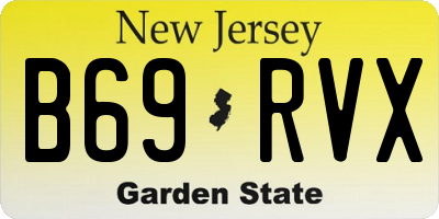 NJ license plate B69RVX