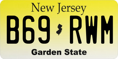 NJ license plate B69RWM