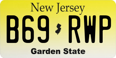NJ license plate B69RWP