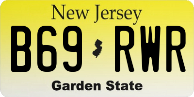 NJ license plate B69RWR