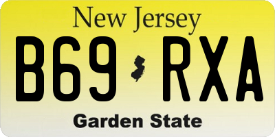 NJ license plate B69RXA