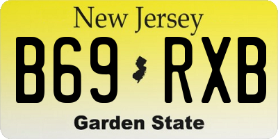 NJ license plate B69RXB
