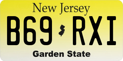 NJ license plate B69RXI