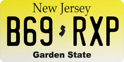 NJ license plate B69RXP