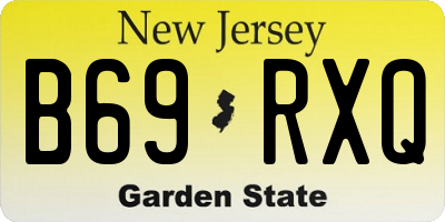 NJ license plate B69RXQ