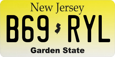 NJ license plate B69RYL