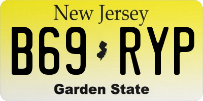 NJ license plate B69RYP