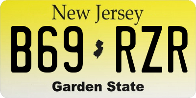 NJ license plate B69RZR