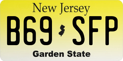 NJ license plate B69SFP
