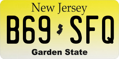NJ license plate B69SFQ