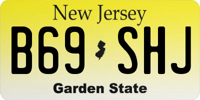 NJ license plate B69SHJ