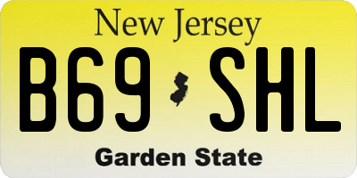 NJ license plate B69SHL