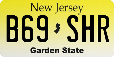 NJ license plate B69SHR